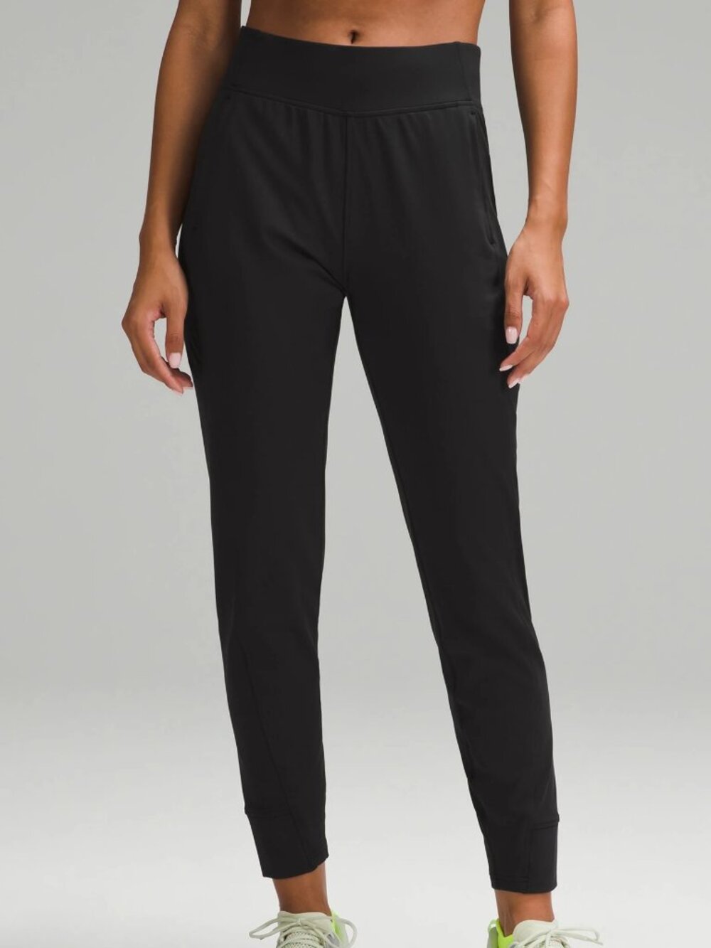 Lululemon Its Rulu Run Fleece High Rise Jogger Full Length In Black SZ 4